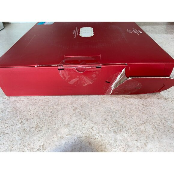 Lenox Holly Scroll Dinner Plates Set Of 4 Red Rim Christmas 897627 - Picture 11 of 12